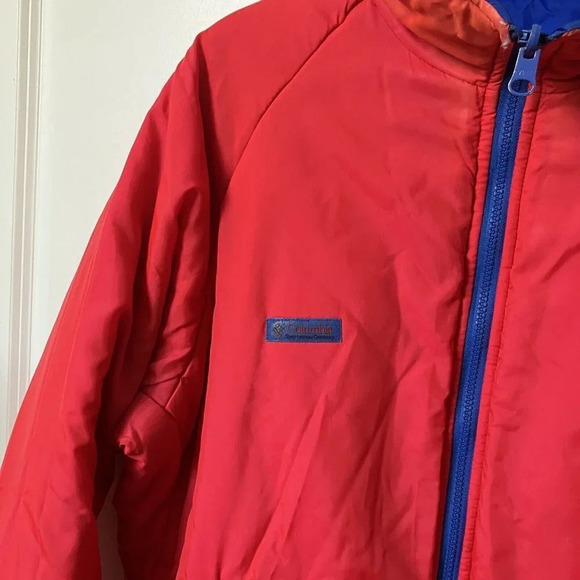Vintage Columbia Blue Red  Reversible Winter Ski Jacket - Picture 8 of 8